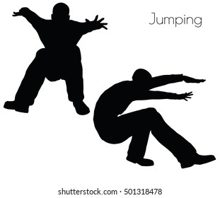 Similar Images, Stock Photos & Vectors of Jumping Man Black Silhouette