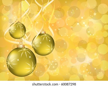 EPS 10 ilustración vectorial de la tarjeta de felicitación Ferry Christmas and Happy new year Christmas ball 2011