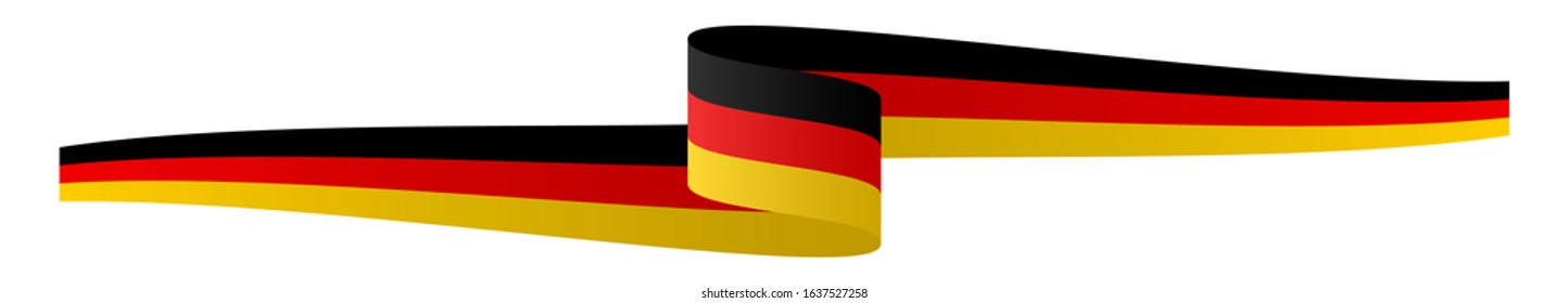 eps 10 vector illustration of panorama seal of quality country flag banner GERMANY