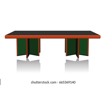 EPS 10 vector illustration of table silhouette on white background