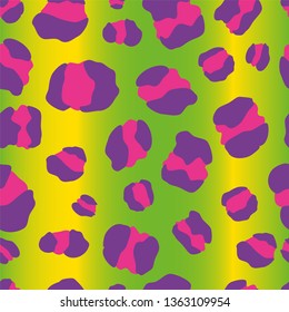 EPS 10 vector. Leopard print with colorful background.