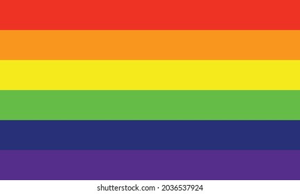 eps 10 Vector LGBT Rainbow Pride flag, Multicolored peace flag movement. Graphic design Icon sign mockup. Editable Template for web, print. 