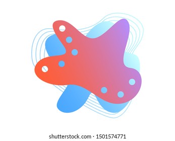 EPS 10 vector. Liquid logo design or good bright design element for projects.