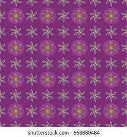 Eps 10. Vector Mandala with hand drawn elements and flowers in Arabic, Indian, turkish, pakistan, ottoman motifs. Image for adult coloring books, tattoo, decorate plates, porcelain, ceramics, crockery