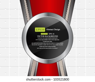 Eps 10 Vector Metallic Concept  Background Design