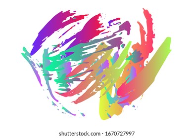  EPS10-Vektorillustration. mehrfarbiger Splash auf weißem Hintergrund.