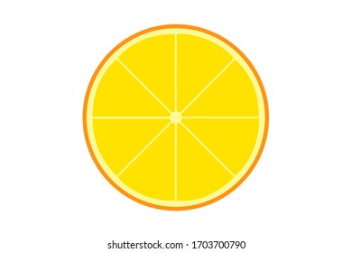 EPS 10 vector. An orange isolated on white background.