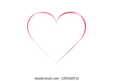 EPS 10 vector. A pink heart on white background.