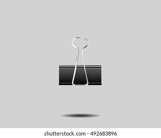 eps 10 vector realistic binder isolated on gray background. office work tool for paper