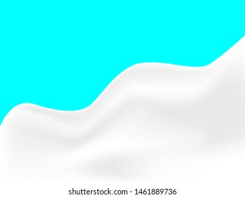 EPS 10 vector. Realistic milk or yogurt background made with gradient mesh.