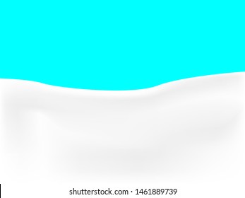 EPS 10 vector. Realistic milk or yogurt background made with gradient mesh.