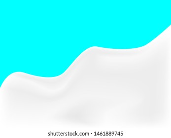 EPS 10 vector. Realistic milk or yogurt background made with gradient mesh.