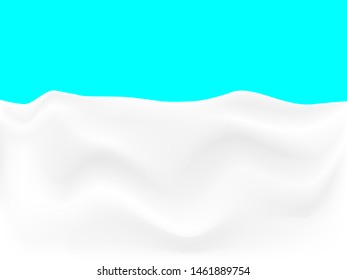 EPS 10 vector. Realistic milk or yogurt background made with gradient mesh.
