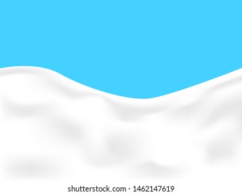 EPS 10 vector. Realistic milk or yogurt background made with gradient mesh.