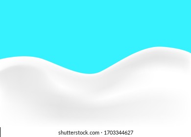 EPS 10 vector. Realistic milk or yogurt background made with gradient mesh.