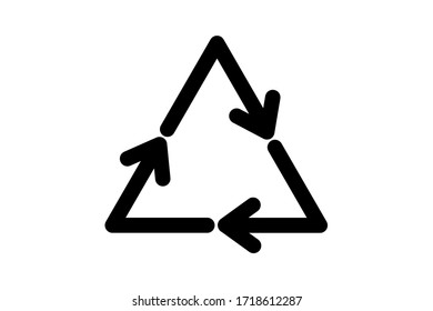 EPS 10 vector. Recycle sign made in flat style 