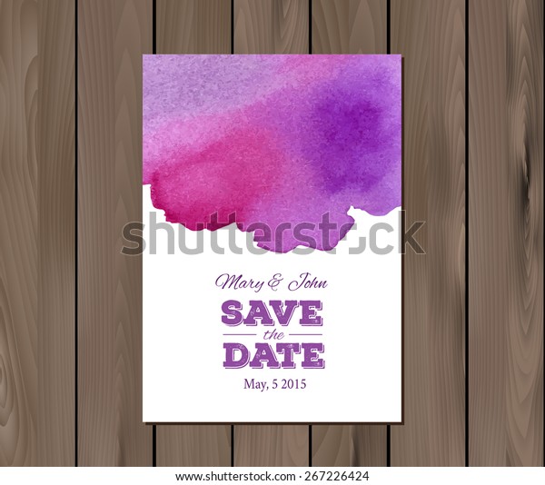 Eps 10 Vector Save Date Wedding Stock Vector Royalty Free