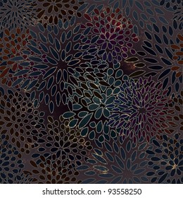 eps 10, vector seamless floral background on grunge background