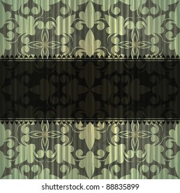 eps 10, vector seamless grungy vintage pattern with place for your text