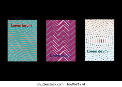  Vector EPS 10. Banners coloridos. Fondos geométricos brillantes.