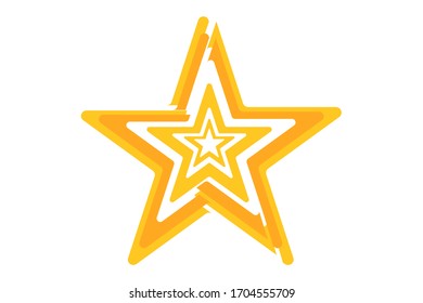 EPS 10 vector. Star icon isolated on white background.