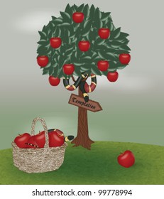 Eps 10 vector - temptation