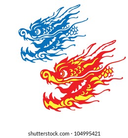 EPS 8/ The head of the dragon - one and two paint