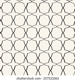 Eps 8 seamless black and white pattern in islamic style on faded vintage retro style looking background wallpaper 