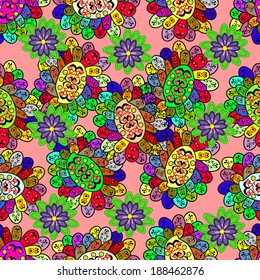 eps 8. Seamless texture on pink background. Vector illustration.