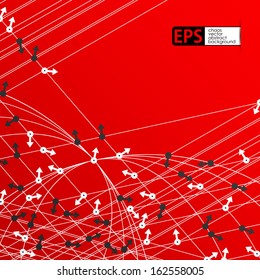 eps, background with arrows randomly directed