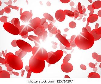 eps, background with red blood cells