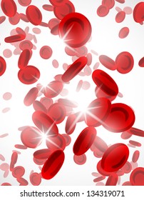 eps, background with red blood cells