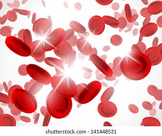eps, background with red blood cells