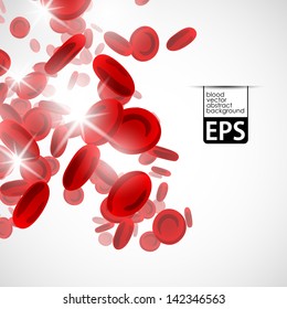 eps, background with red blood cells