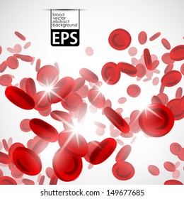 eps, background with red blood cells