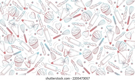 eps Background for sweets and cupcakes