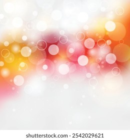 Eps Colorful Bokeh Background Vector