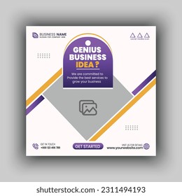  EPS corporate business agency post banner design