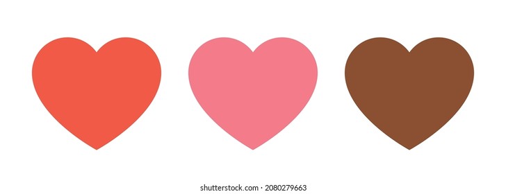 EPS data is CMYK color, JPG or PNG data is RGB color. Illustration set of heart, Valentine's Day, Mother's Day.