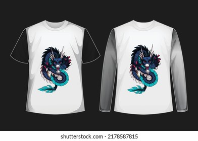 EPS Dragon T-Shirt Icon , Logo 
