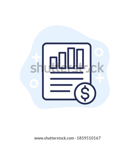 EPS, Earnings per share line icon