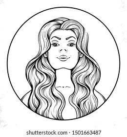 Girls Face Draw Stock Vectors Images Vector Art Shutterstock