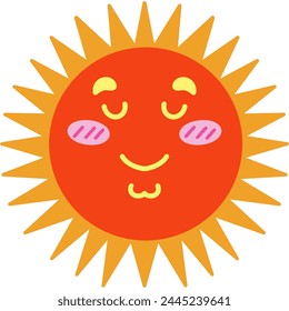 Archivo EPS 3000*3000 300 ppp. Recorte de papel que representa el sol con rayos radiantes que emanan de un círculo central, que simbolizan la luz, el calor y la energía.