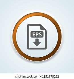 EPS file download button illustration