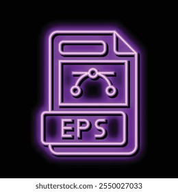 eps file format document neon light sign vector. eps file format document illustration