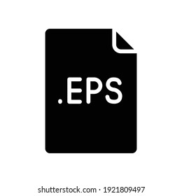 EPS file format glyph icon. Linear style sign for mobile concept and web design. Simple solid symbol. Vector illustration isolated on white background. EPS 10.