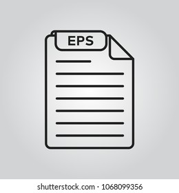 EPS file format icon