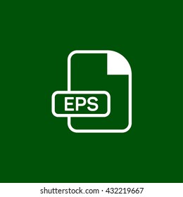 eps file format icon. eps file extension vector illustration