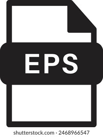 EPS-Dateiformat-Symbol isoliert auf weißem Hintergrund . EPS-Dateisymbol-Vektorgrafik