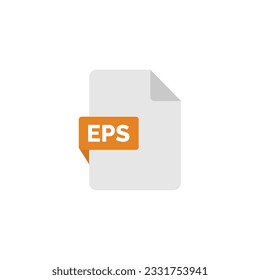 EPS file icon isolated on white background